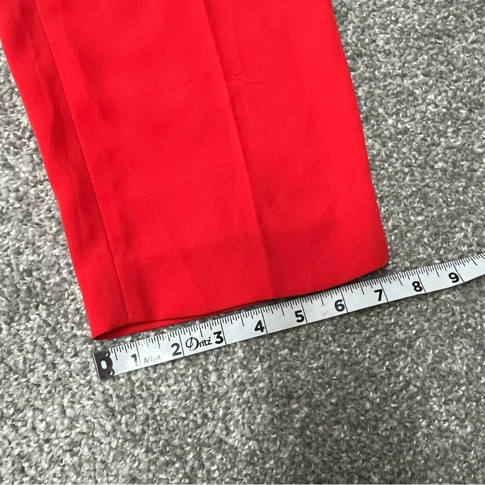 Boden Pants Womens 8R Orange Melina Tapered Leg Trouser Dress Pants Paperbag - Picture 3 of 8